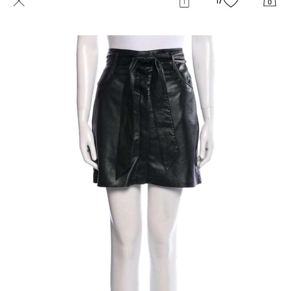 Nanushka leather skirt